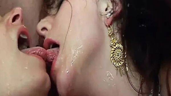 French Amateur Threesome DP Orgy with Nathalie Vanadis and Rick Angel - Hot Brunette Takes Massive Facial Cumshots - xxxfiles.com - France on poweredporn.com