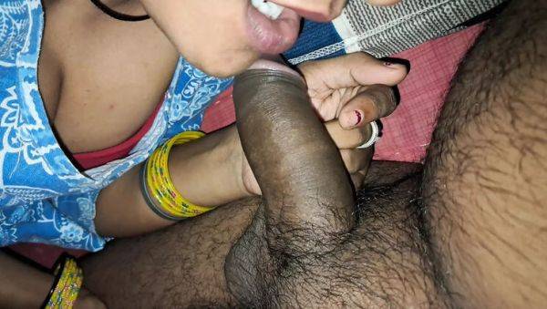 Indian Wife Gives Amazing Blowjob - Deep Throat Sucking & Cum in Mouth - veryfreeporn.com - India on poweredporn.com