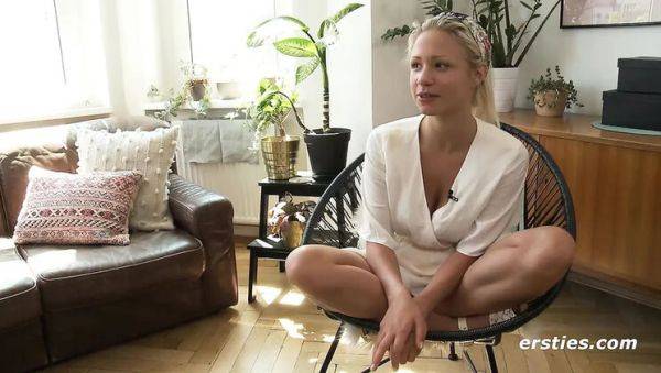 Gabi Gold Berlin Blonde Solo Masturbation with Vibrator - Big Natural Tits and Hot Pussy Action - porntry.com - Germany on poweredporn.com