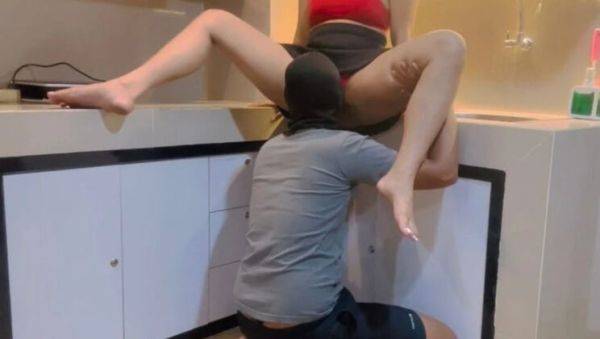 Hot Mother-In-Law Seduces Me in Kitchen - Rough Fuck & Squirting - xxxfiles.com - Indonesia on poweredporn.com