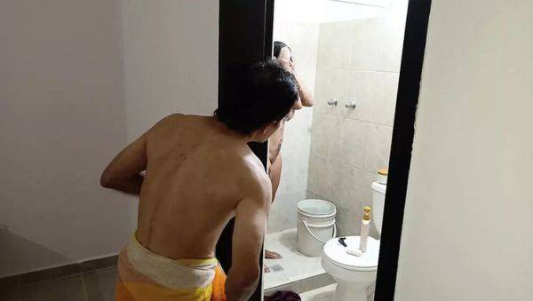 Busty Stepmom Fucked Hard in Bathroom by Stepson - Latina Amateur Homemade Sex - veryfreeporn.com - Mexico - Venezuela - India - Ecuador on poweredporn.com