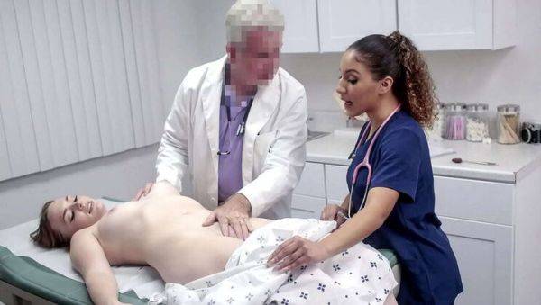 Horny Teen Patient Samantha Reigns Fingered by Doctor Jay Crew & Nurse Liv Revamped in Clinic Threesome - xxxfiles.com on poweredporn.com