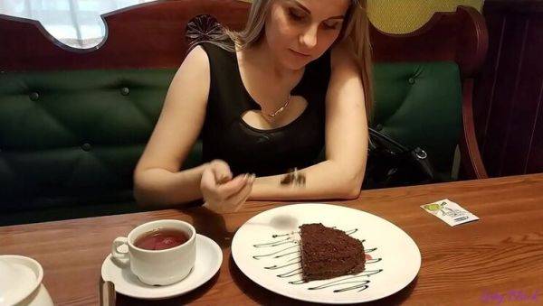 Hot Blonde Letty Black Gets Remote Vibrator Orgasm in Public Restaurant - Russian Amateur Fun - xxxfiles.com - Russia on poweredporn.com