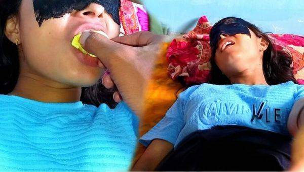 Desi step sister's friend gets spit fucked hard in hotel - rasmalai feeding turns wild - porntry.com - India on poweredporn.com