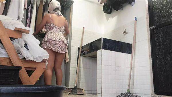 18 Year Old Moroccan Teen Grooming in Bib Shorts Outside with Old Man Voyeur - xxxfiles.com - India - Egypt on poweredporn.com