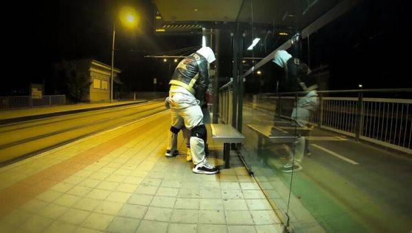 Risky Bus Stop Sex with Young Stepsis - Big Tits Latina Gets Creampie & Orgasm - veryfreeporn.com on poweredporn.com