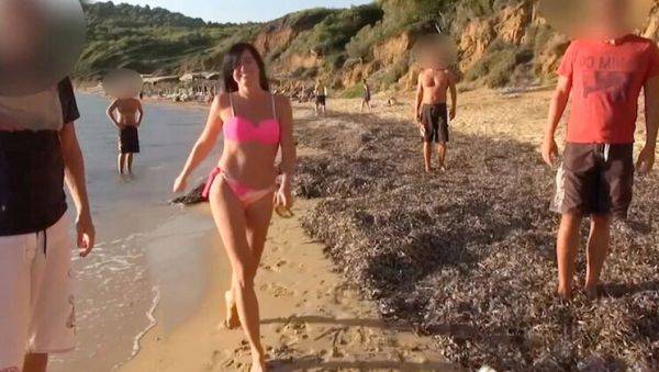 Alexandra Wett's Hottest Beach Gangbang - Anal Creampie & Facial Cumshot in Public Outdoor Orgy - porntry.com on poweredporn.com