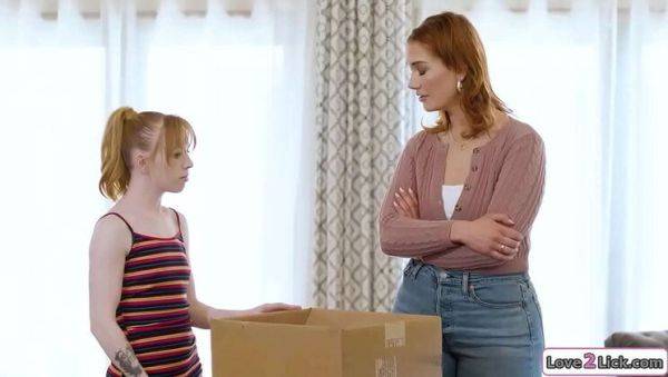 Stepmom and stepdaughter lesbian pussy licking to bond with Siri and Madi Collins - xxxfiles.com on poweredporn.com