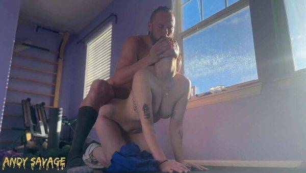 Andy Savage Covers Ellie Diego's Face in Cum and Keeps Fucking Her Hard Doggystyle - porntry.com on poweredporn.com