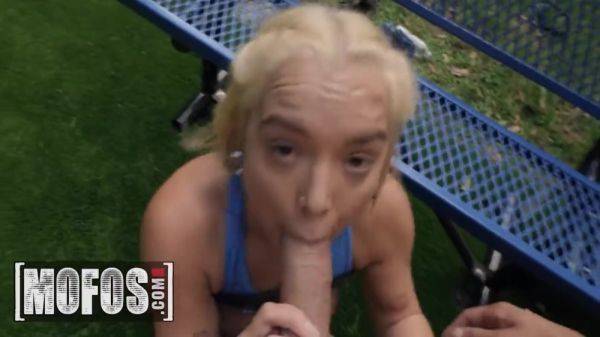 Horny Blonde Decides Cock Riding Is A Better Workout Than Soccer Practice With Mimi Monet - upornia.com on poweredporn.com