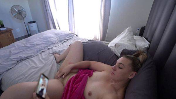 Horny PAWG MILF Stacey Reid Watches Lesbian Porn & Rides Dildo on Teddy - Big Booty Solo Masturbation - xxxfiles.com - South Africa on poweredporn.com