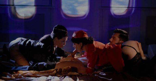 Stewardess Subil Arch and Anna De Ville in hot threesome - alphaporno.com on poweredporn.com