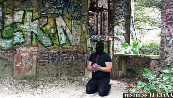 Mistress Luciana Dominates Slave with Piss in Eye - Extreme German BDSM Humiliation - veryfreeporn.com - Germany on poweredporn.com