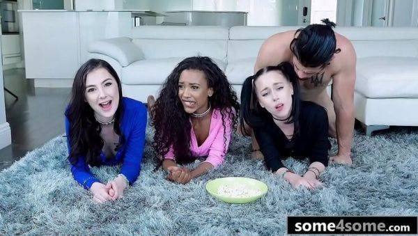 Stepbrother Fucks Three Hot Teens at Pajama Party - Megan Winters, Bambi Black, Ajaa Xxx - porntry.com on poweredporn.com