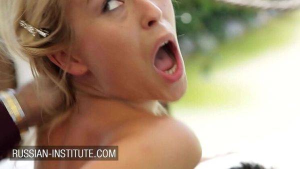 Lola Reve French Blonde Teen Outdoor Threesome Anal DP - porntry.com - Russia - France on poweredporn.com