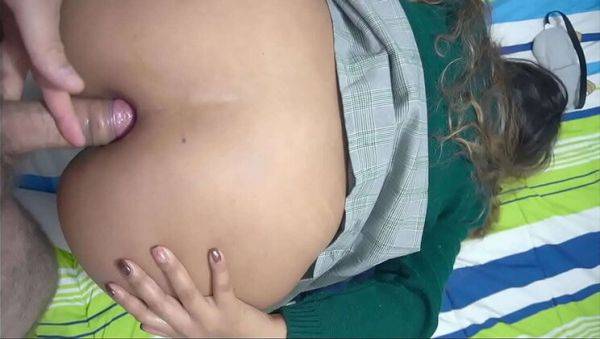 Petite Mexican student Anny Kitty begs for anal creampie in her tight ass - porntry.com - Mexico on poweredporn.com