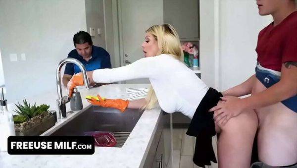 FreeUse MILF Brooklyn Chase: Busty Blonde Lets Guest Do Anything He Wants - Hardcore Blowjob & Facial - porntry.com on poweredporn.com