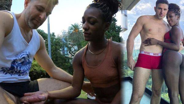 Public Dick Rating with Antonio Mallorca - Amateur Blowjob & Rough Interracial Sex in Park - xxxfiles.com - Argentina on poweredporn.com