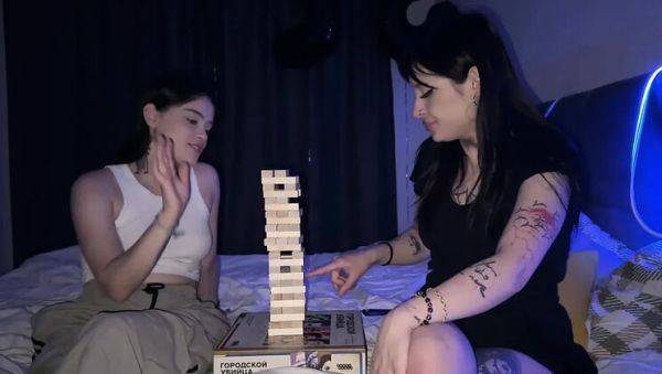 Stepsister Offers Scissors Game with Horny Russian Lesbians - Big Natural Tits & Pussy Licking - porntry.com - Russia on poweredporn.com