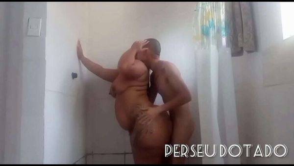 Suzy Hurricane and Perseu Dotado Hot Shower Sex - Big Tits Ebony Brazilian Babe Makes Him Jack Off - veryfreeporn.com - Brazil - India on poweredporn.com