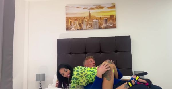 Tattooed brunette Tina Tolley rides a big cock in 69 sex position - alphaporno.com on poweredporn.com