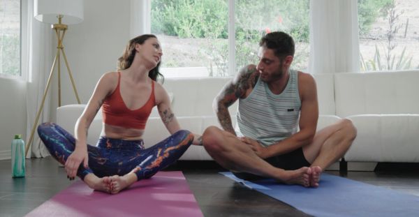 Coach fucked skinny yoga girl Victoria Sunshine on the sofa - alphaporno.com on poweredporn.com