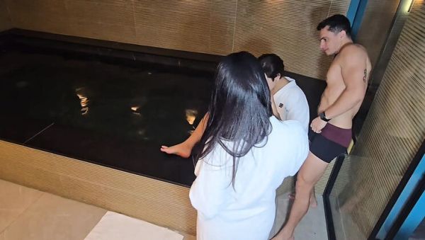 Brazilian Threesome: Boyfriend Fucks My Hot Friend Surprise - Big Tits Latina & Brunette MILF - xxxfiles.com - Brazil - Portugal on poweredporn.com