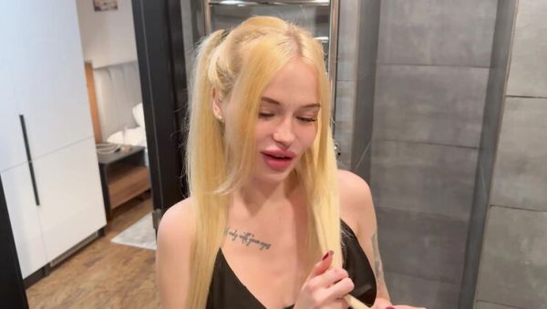 Stepbrother Love: VladaMais Blowjob & Cumshot on Big Tits - veryfreeporn.com - Russia - Poland on poweredporn.com