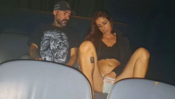 Amateur Redhead Wife Gets Fucked by Strangers in Porn Theater - Public Sex & Cumshot - porntry.com on poweredporn.com