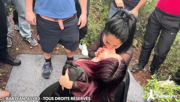 Babyfantasy83 & Mexicanna Forest Gangbang - Amateur MILF Blowjob & Cumshot Orgy - porntry.com - France on poweredporn.com