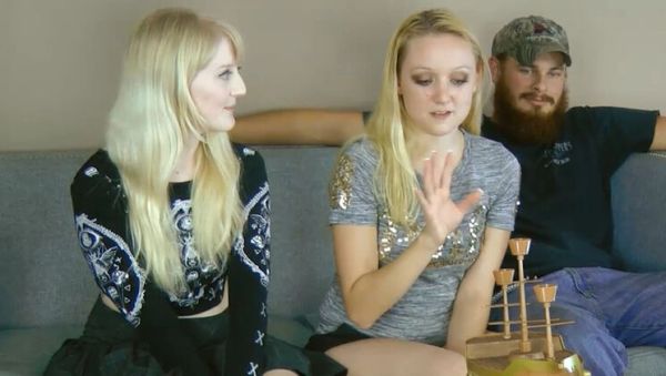 Blonde Teen Threesome Game: Krystal Orchid & Anneliese Snow Strip & Load Boat After Lost Bet - porntry.com - Britain on poweredporn.com