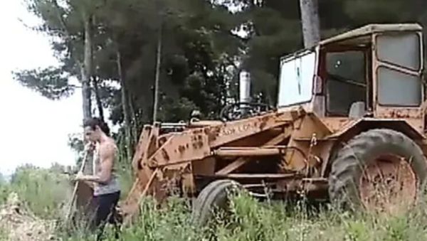 Blonde MILF Sucks Dick and Gets Fingered Outside - Rough Outdoor Sex - veryfreeporn.com - Italy on poweredporn.com