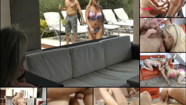Poolboy fucks bored MILF and blonde in German threesome - amateur hardcore blowjob & facial cumshot - veryfreeporn.com - Germany on poweredporn.com