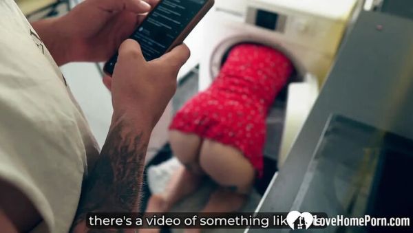 Horny Redhead Trapped in Washer Gets Deep Hardcore Doggy Style - porntry.com - Russia on poweredporn.com