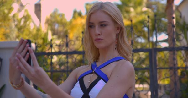 Skinny teen Mazzy Grace rides cock in doggy style on the bed - alphaporno.com on poweredporn.com