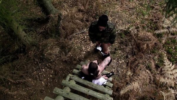 Tattooed Brunette Adrienne Kiss Gets Smashed Outdoor in Her Pussy - veryfreeporn.com - Germany on poweredporn.com