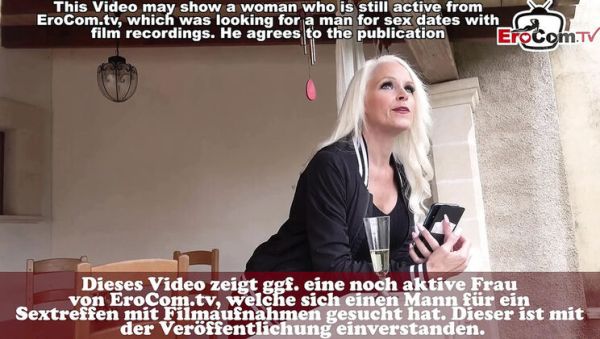Horny German Blonde MILF Pays a Man for Sex - porntry.com - Germany on poweredporn.com