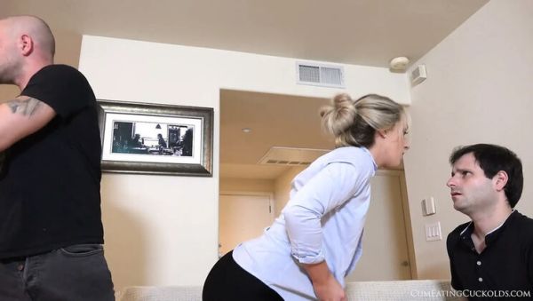 Cuckold Watches Wife Fuck a Real Man - Kate Kennedy Blowjob Footjob Cum Eating - veryfreeporn.com - Britain on poweredporn.com