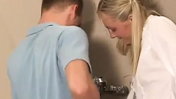 Barely legal teen slut gets pussy eaten in bathroom and fucked hard - porntry.com - Britain on poweredporn.com