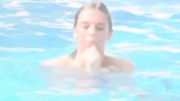 Hot Busty MILF Krystal De Boor Flashing in Swimming Pool - xxxfiles.com - Germany on poweredporn.com