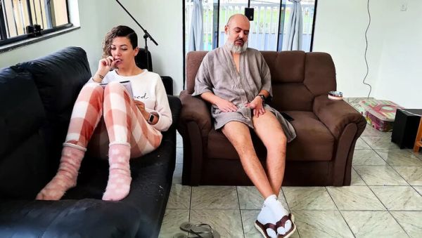 Stepdad Caught Jerking Off, So I Helped Him and Swallowed Every Drop - porntry.com on poweredporn.com