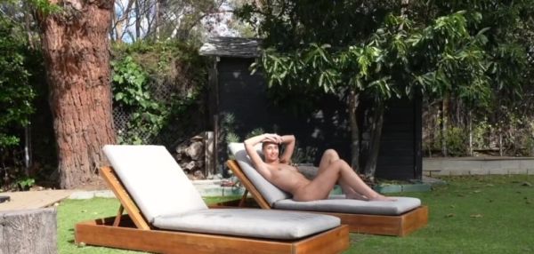 Super Slut Lily Phillips sunbathes NAKED in front of Step Brother - inxxx.com on poweredporn.com