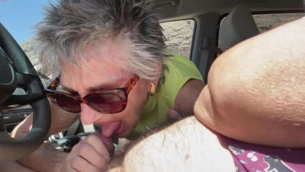 Car Blowjob in Hawaii - Hot Granny Gives Road Head on Oahu Beach - veryfreeporn.com - Britain on poweredporn.com