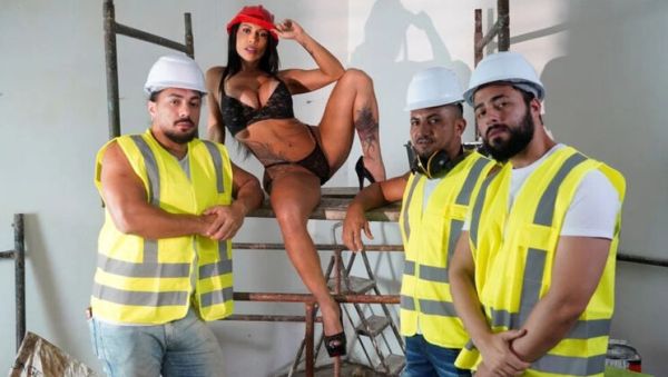 My Wife Cheats with Bricklayers - Rough Gangbang & Anal Sex - porntry.com on poweredporn.com