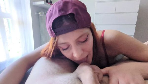 Mira Love Full Blowjob POV - Redhead Teen Licks Balls & Takes Facial Cumshot in English - veryfreeporn.com - Britain - Italy on poweredporn.com