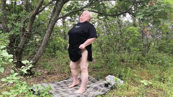 Stepmom Gets Naked in Park and Fingers Her Fat Pussy - xxxfiles.com on poweredporn.com