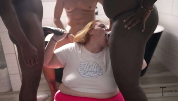 SSBBW Julie Ginger Rough Face Fuck BBC Blowbang Gangbang - xxxfiles.com on poweredporn.com