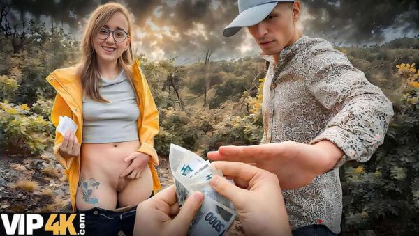 HUNT4K: Naked Stranger with Nice Boobs Fucked Hard in Forest - Outdoor Sex with Spanish Girl - veryfreeporn.com - Spain on poweredporn.com