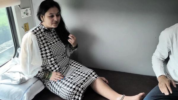 Indian Stepmom Puja Gets Fucked Hard in Train Compartment - Desi BBW Doggy Style & Missionary Sex - xxxfiles.com - India on poweredporn.com