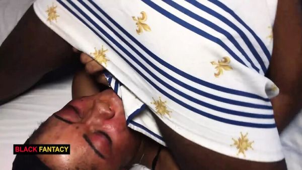 Black Fantasy Fucks Hard After Fight - Huge Cock Creampie in Missionary - porntry.com - Britain - Nigeria on poweredporn.com